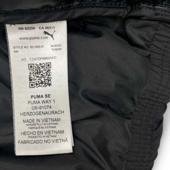 BMW Puma M Sport Racing Black Winter Puffer Bomber Ski Jacket Men's XL NEW NWT - Picture 9 of 13